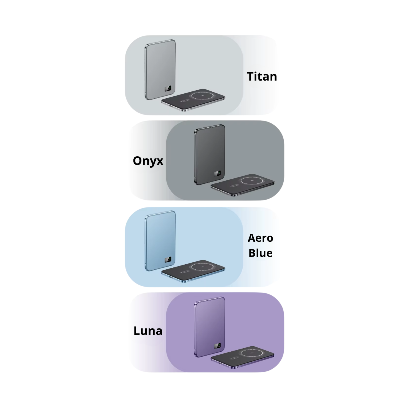 SlimPower Bank - mágneses vezeték nélküli töltő